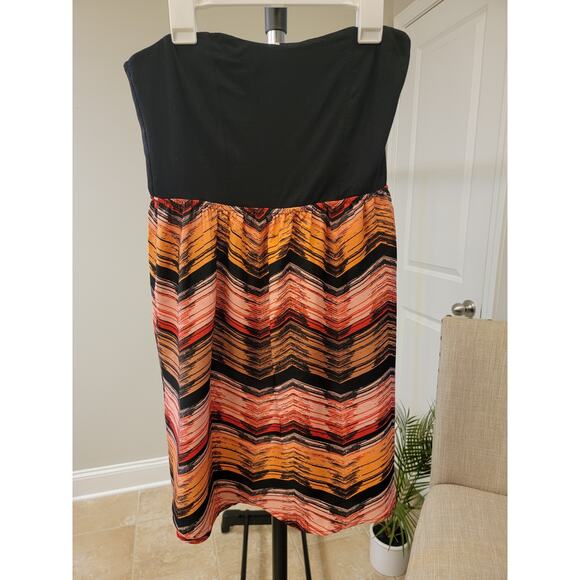 ROXY Cute Bright Strapless Flowy Dress - Picture 1 of 3
